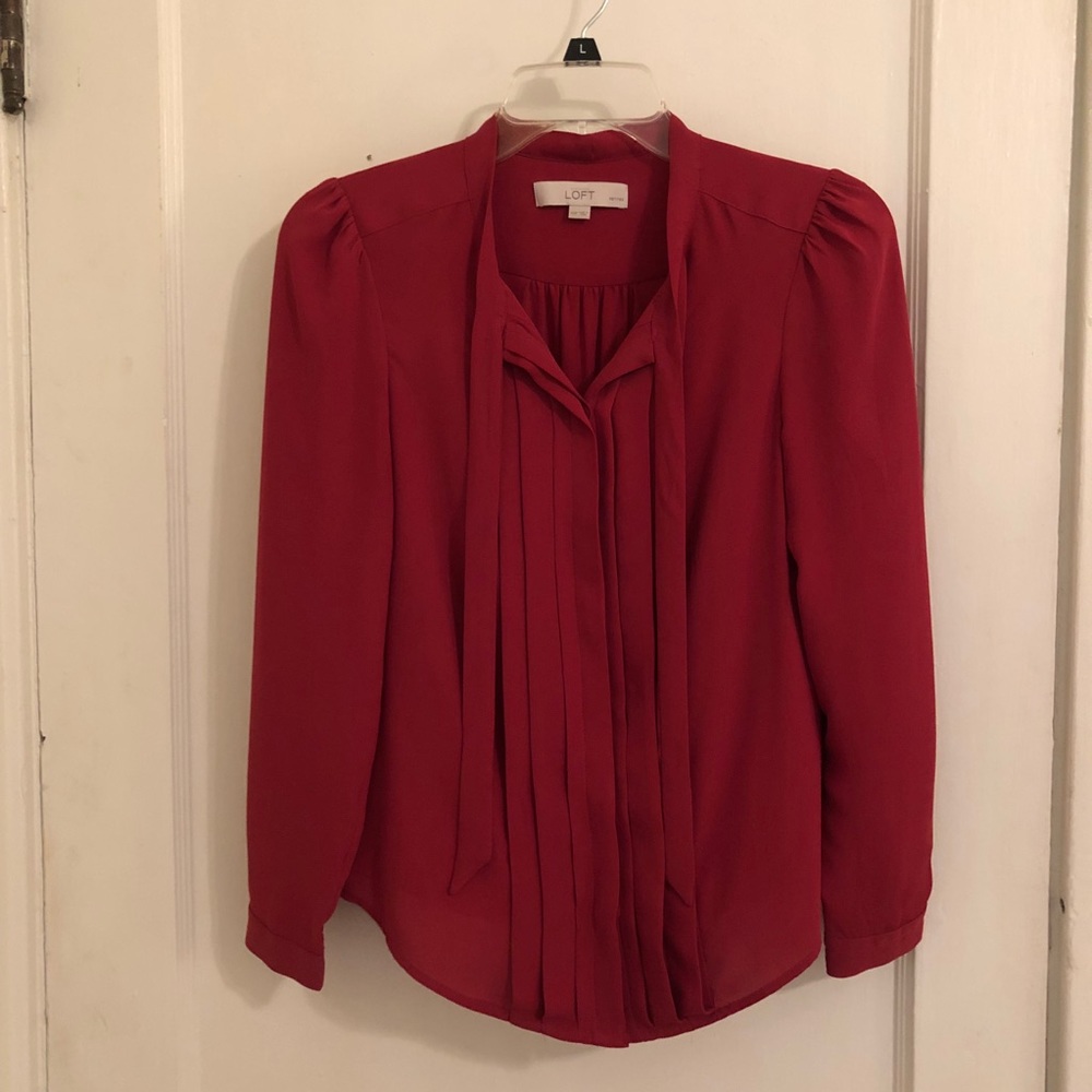 Rose Pleated Blouse